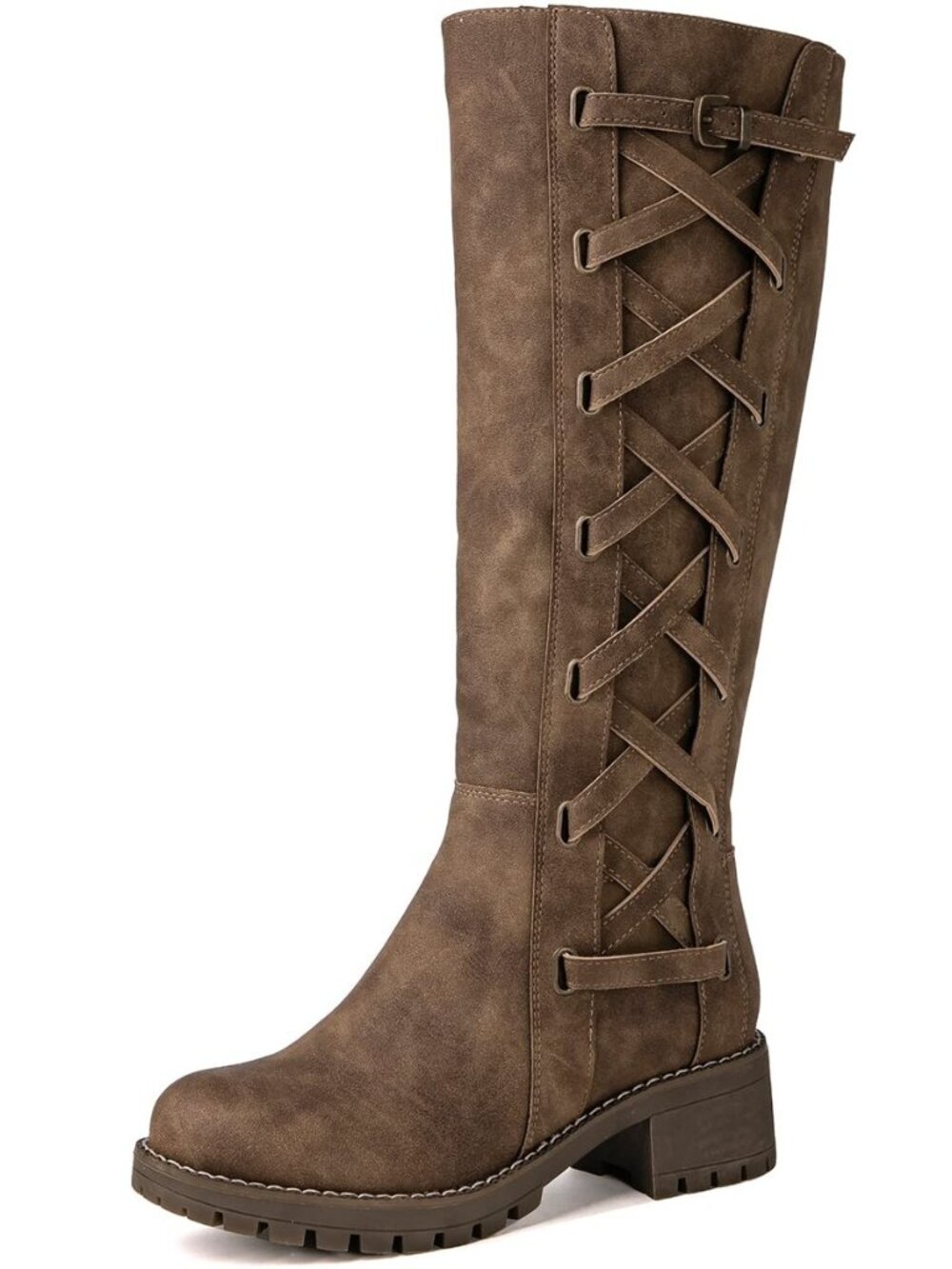 Women's Boots Back Lace Up Fall Winter Fashion Knee High Boots For Women